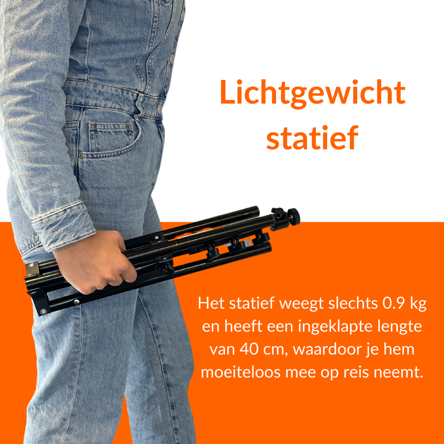 Statief voor Smartphone en Camera - 160 cm
